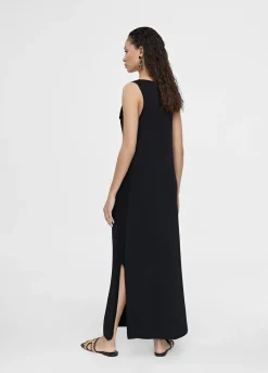 Vestido midi fruncido