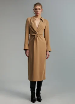 Vestido midi nudo