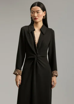 Vestido midi nudo