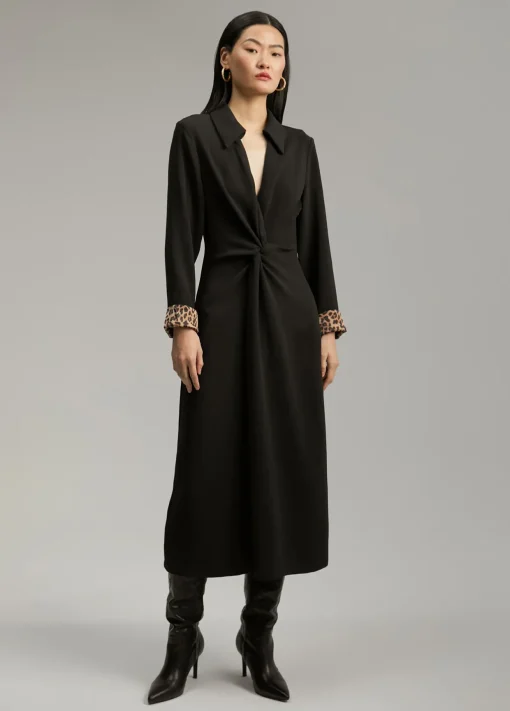 Vestido midi nudo