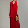 Vestido midi satén