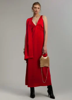 Vestido midi satén