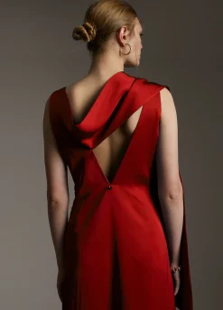 Vestido midi satén