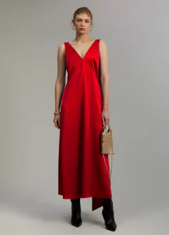 Vestido midi satén