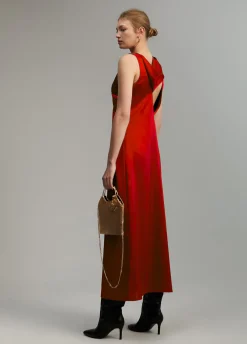 Vestido midi satén