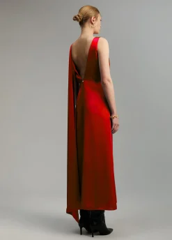 Vestido midi satén