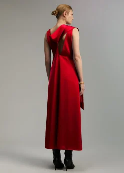 Vestido midi satén