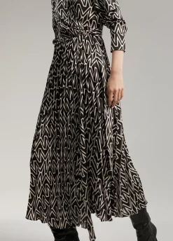 Vestido monograma bicolor