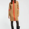 Vestido punto bicolor