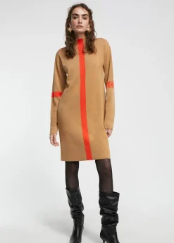 Vestido punto bicolor