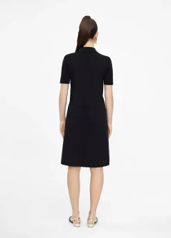 Vestido punto corto bolsillos LC