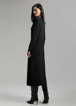 Vestido punto hombreras