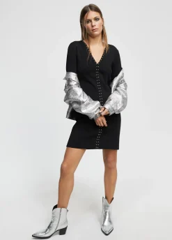 Vestido punto tachas