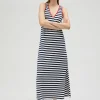 Vestido rayas midi de algodón 100% - Lola Casademunt
