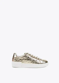 Zapatillas deportivas metalizadas
