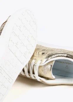 Zapatillas deportivas metalizadas