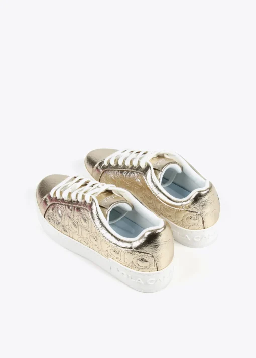Zapatillas deportivas metalizadas