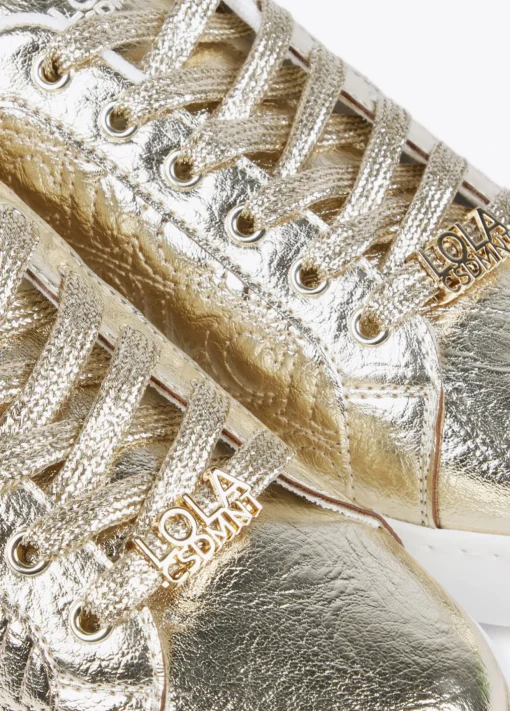 Zapatillas deportivas metalizadas