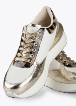 Zapatillas sneakers detalles animal print