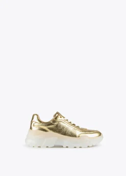 Zapatillas tipo sneakers metalizadas