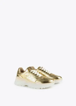 Zapatillas tipo sneakers metalizadas