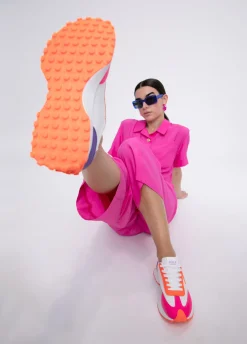 Zapatillas tipo sneakers bicolor