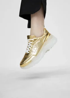 Zapatillas tipo sneakers metalizadas
