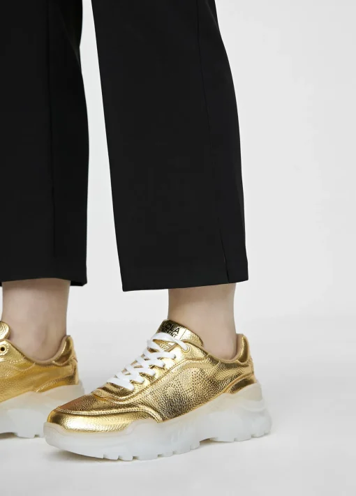Zapatillas tipo sneakers metalizadas