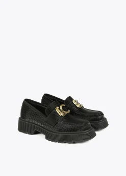 Zapato mocasín negro