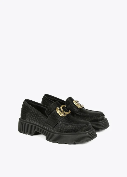 Zapato mocasín negro