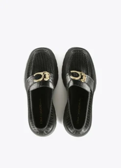 Zapato mocasín negro