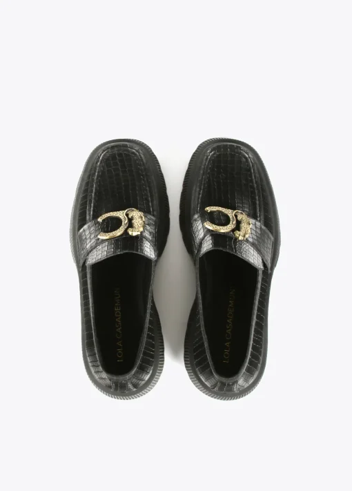 Zapato mocasín negro