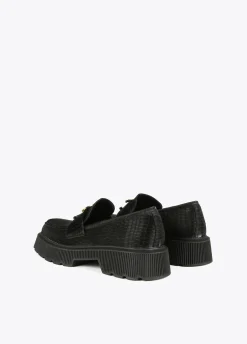 Zapato mocasín negro