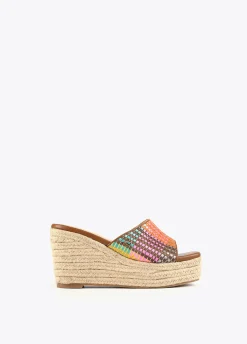 Zueco plataforma multicolor