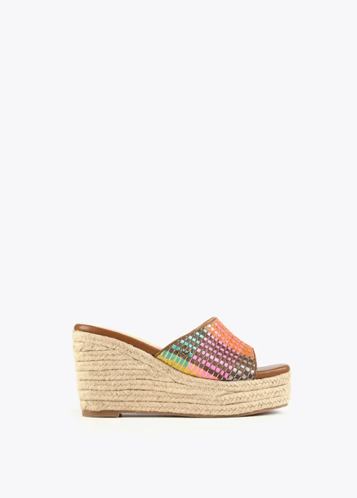 Zueco plataforma multicolor