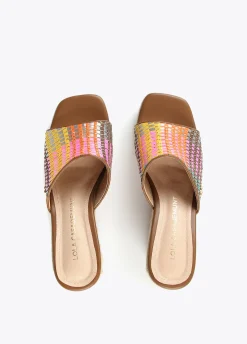 Zueco plataforma multicolor