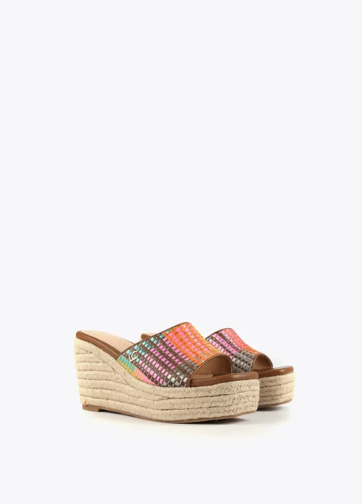 Zueco plataforma multicolor