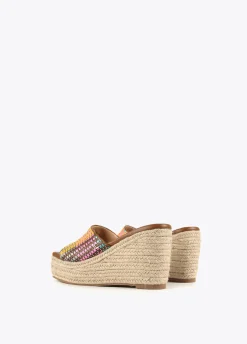 Zueco plataforma multicolor